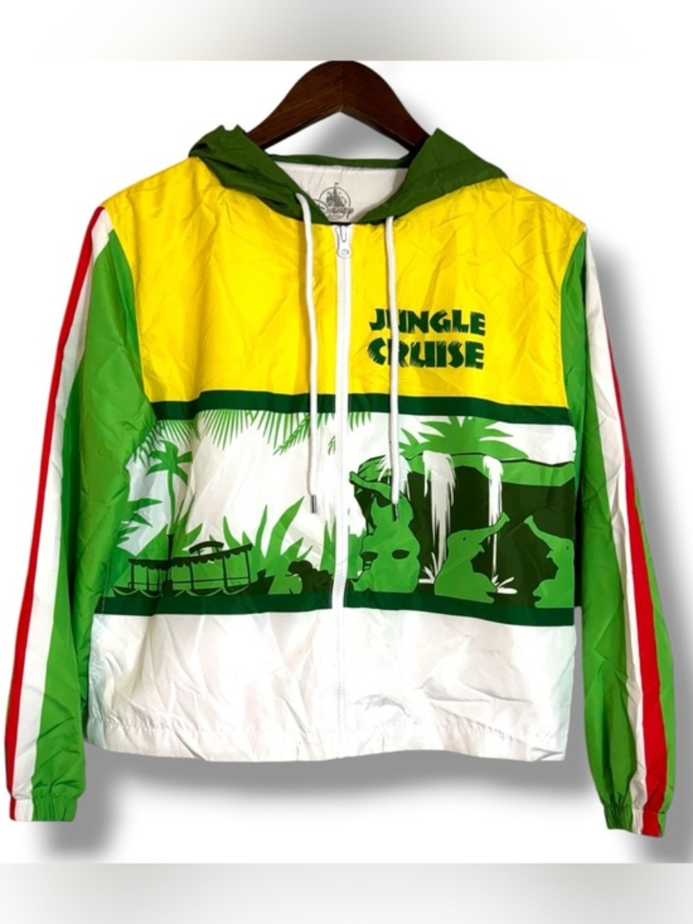 Disney Parks Adventureland Jungle Cruise Windbreaker Jacket Authentic Adult XS